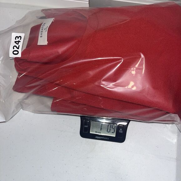 Babaton Womens Orange Fitted Ribbed Sweater XL Capsule Classic Quiet Luxury - Picture 8 of 10